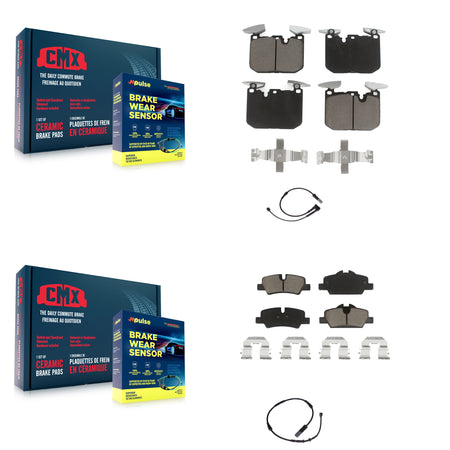 Front Rear Ceramic Disc Brake Pads Wear Sensor Kit For 2020 Mini Cooper John Works KCW-100131