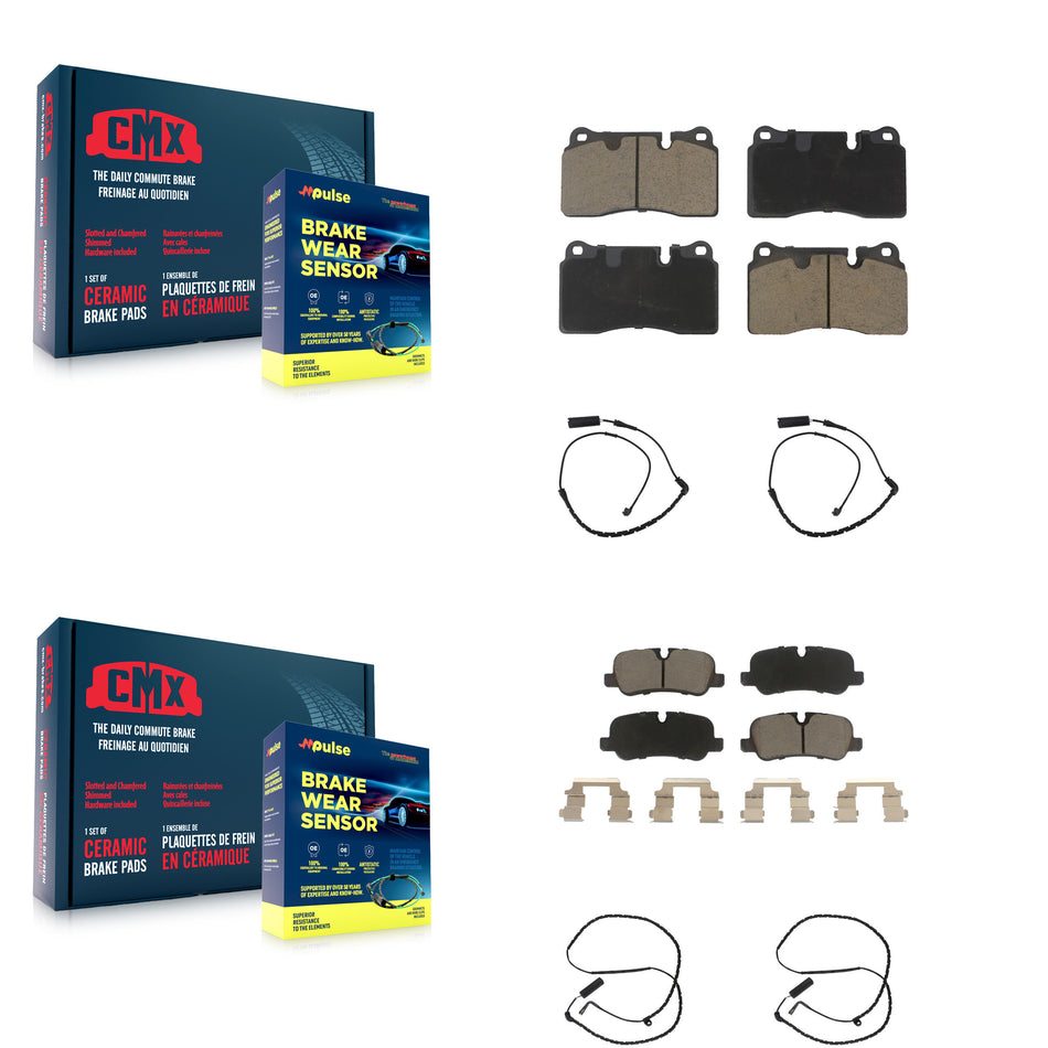 Front Rear Ceramic Brake Pads Wear Sensor Kit For Land Rover Range 4.2L with Supercharged KCW-100179