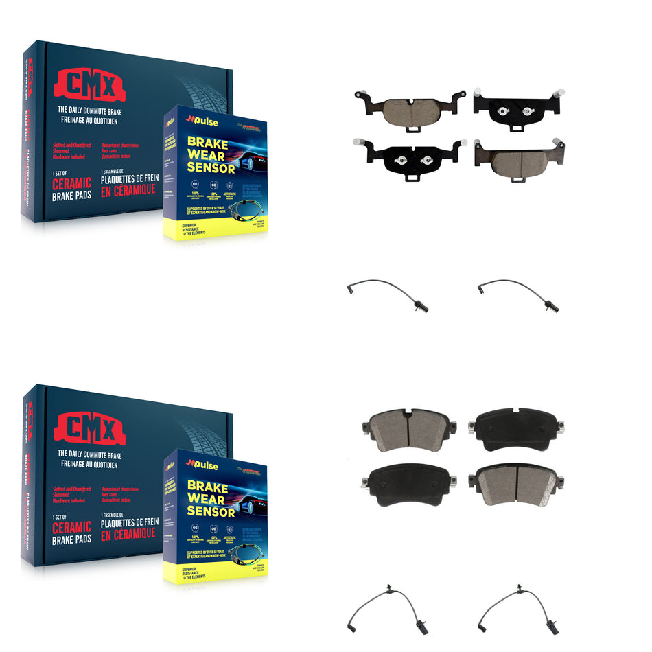 Front Rear Ceramic Brake Pad And Wear Sensor Kit For Audi A4 Quattro A5 Sportback allroad KCW-100280