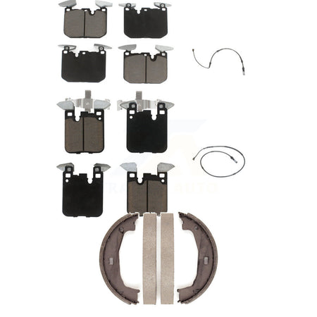Front Rear Ceramic Disc Brake Pads And Wear Sensors Kit (5Pc) For BMW M240i xDrive M235i KCW-100357