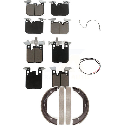 Front Rear Ceramic Disc Brake Pads And Wear Sensors Kit (5Pc) For BMW M3 M2 KCW-100364