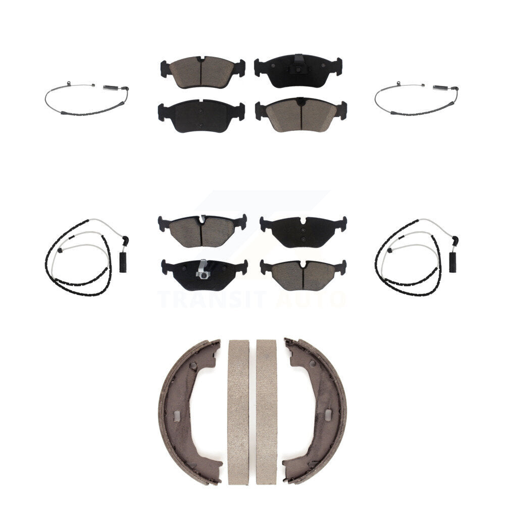 Front Rear Ceramic Disc Brake Pads And Wear Sensors Kit (7Pc) For BMW Z4 KCW-100399