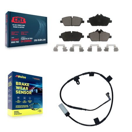 Front Ceramic Brake Pad & Wear Sensor Kit For Mini Cooper With 280mm Diameter Rotor KCW-100459