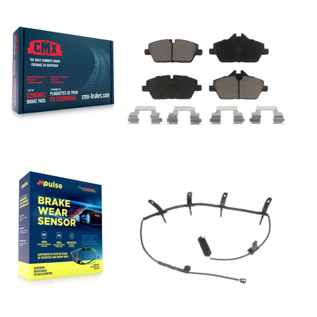 Front Ceramic Brake Pad & Wear Sensor Kit For Mini Cooper With 280mm Diameter Rotor KCW-100466