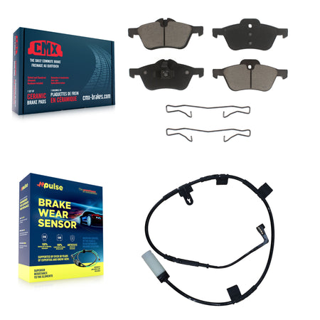 Front Ceramic Brake Pad & Wear Sensor Kit For Mini Cooper With 276mm Diameter Rotor KCW-100469