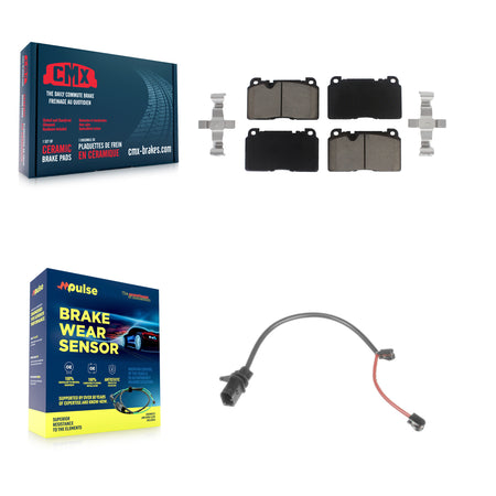 Front Ceramic Disc Brake Pads And Wear Sensors Kit For Audi Q5 KCW-100481