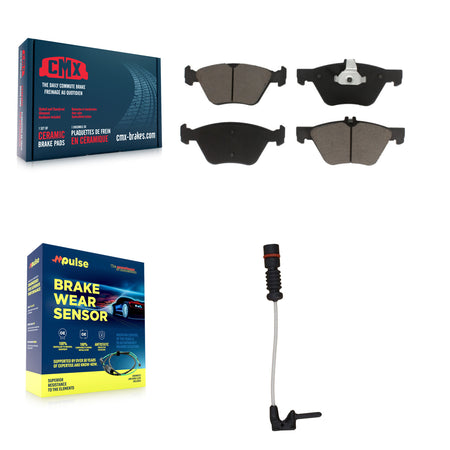 Front Ceramic Brake Pads Wear Sensor Kit For Mercedes-Benz E320 CLK320 CLK430 SLK320 E430 KCW-100485