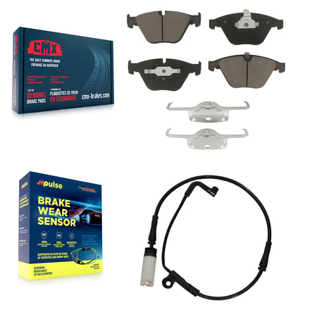 Front Ceramic Disc Brake Pad Wear Sensor Kit For BMW 530i 528i xDrive 525i 535i 550i 545i KCW-100555
