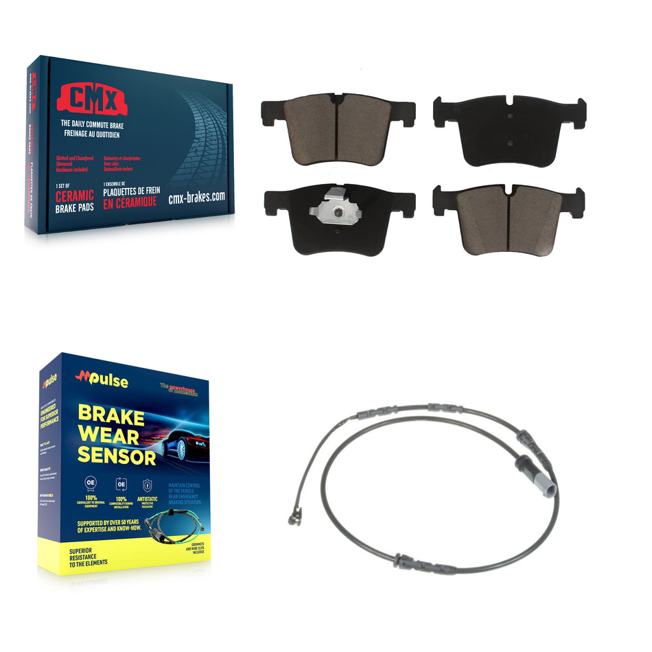 Front Ceramic Disc Brake Pads And Wear Sensors Kit For BMW X3 X4 KCW-100559