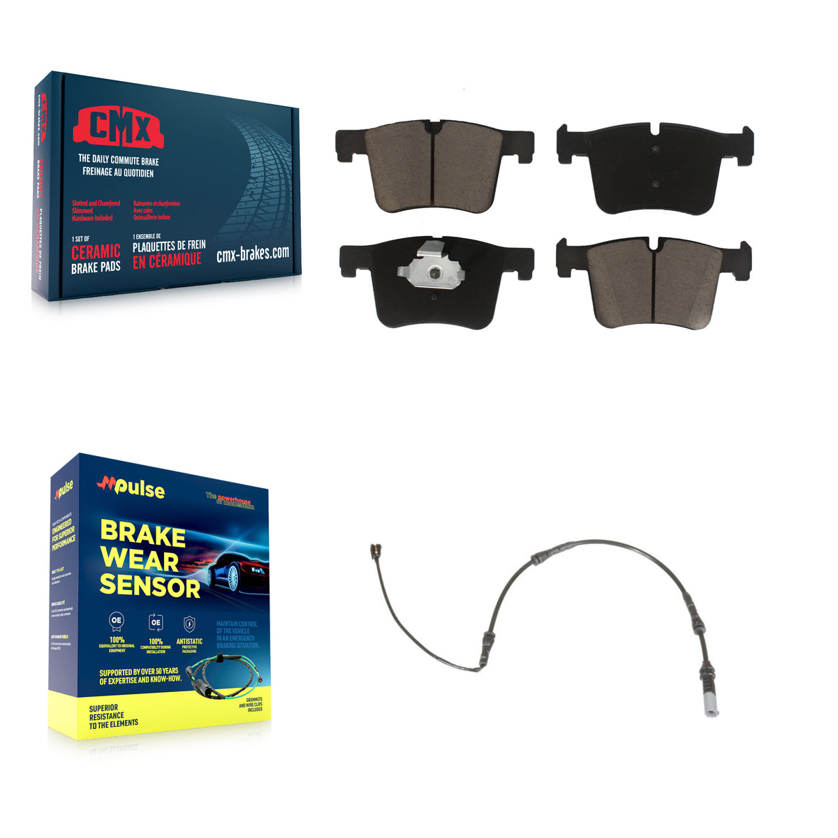 Front Ceramic Brake Pad Wear Sensor Kit For BMW 328i xDrive 320i 330i 335i 428i 328d 230i KCW-100561