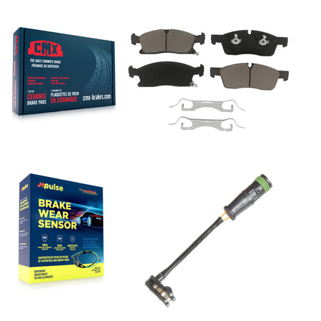 Front Ceramic Disc Brake Pads Wear Sensor Kit For Mercedes-Benz GLE400 GL350 GLS450 GL450 KCW-100566