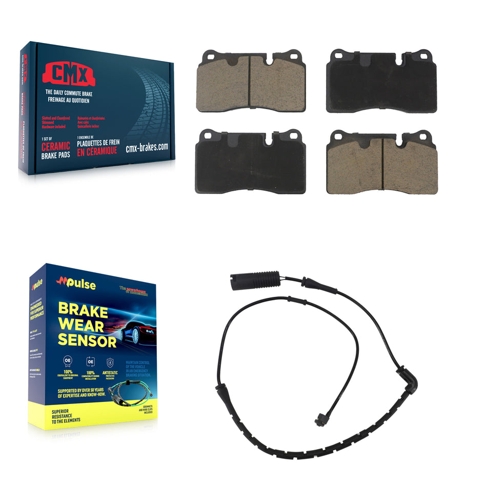 Front Ceramic Brake Pad Wear Sensor Kit For 06-09 Land Rover Range 4.2L with Supercharged KCW-100596