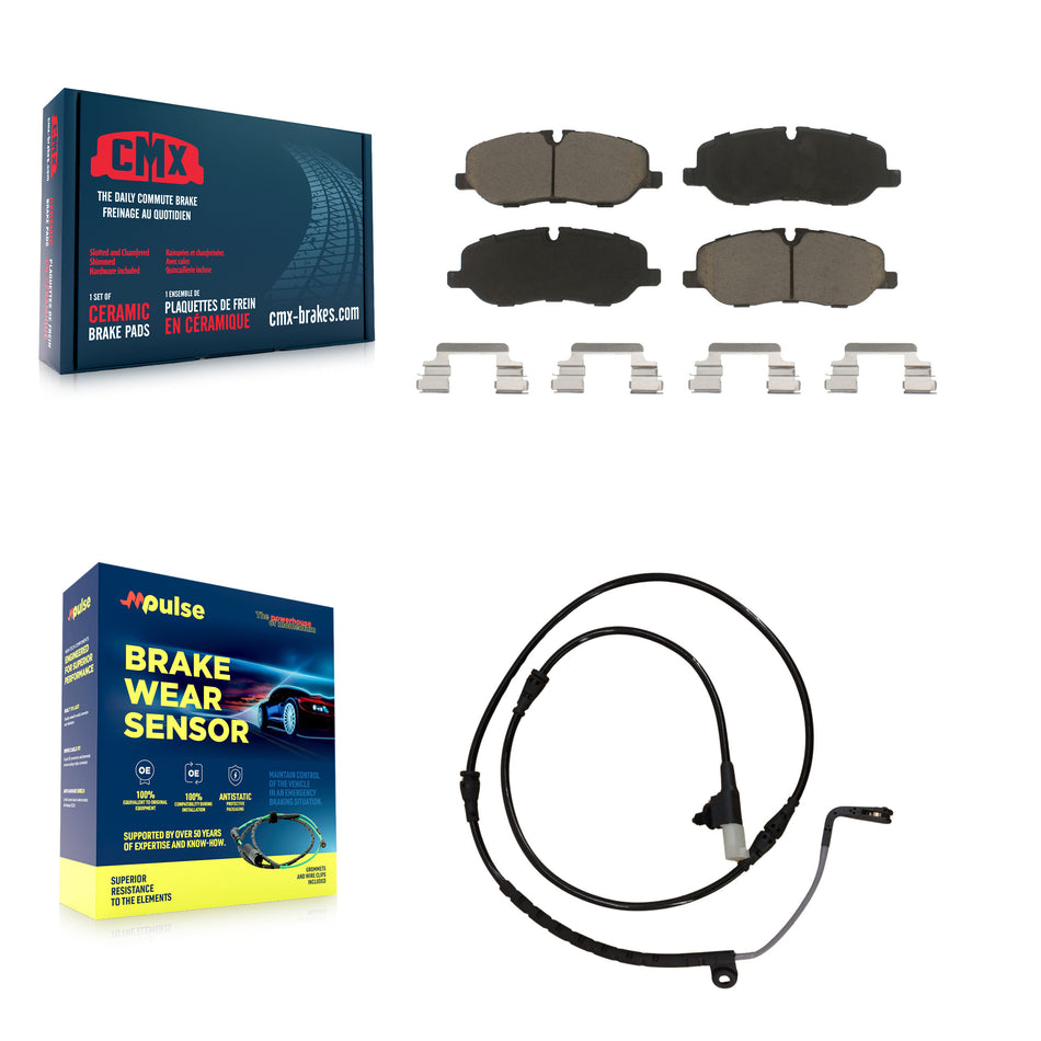 Front Ceramic Disc Brake Pads And Wear Sensors Kit For Land Rover Range Sport KCW-100603