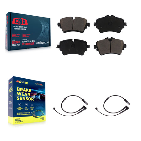 Front Ceramic Disc Brake Pads And Wear Sensor Pairs Kit For Mini Cooper KCW-100620