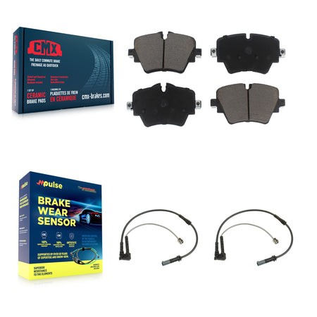 Front Ceramic Brake Pad Wear Sensor Pair Kit For BMW X1 Mini Cooper Countryman X2 Clubman KCW-100661