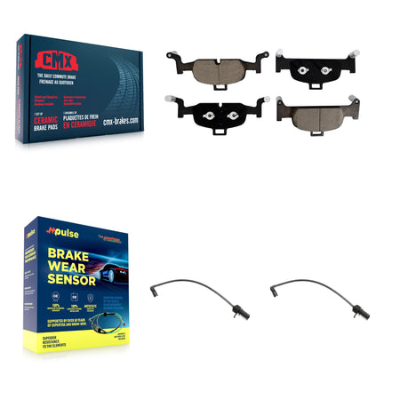 Front Ceramic Brake Pads Wear Sensor Pair Kit For Audi A4 Quattro A5 Sportback allroad A6 KCW-100697
