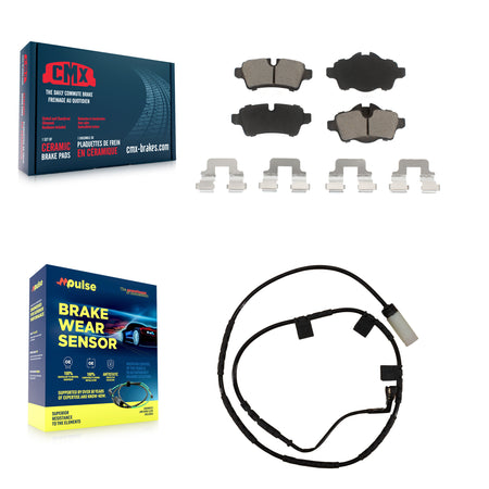Rear Ceramic Disc Brake Pads And Wear Sensors Kit For Mini Cooper KCW-100772