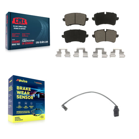 Rear Ceramic Brake Pad Wear Sensor Kit For Audi Porsche Macan A6 Quattro A7 RS5 S6 RS7 S7 KCW-100774