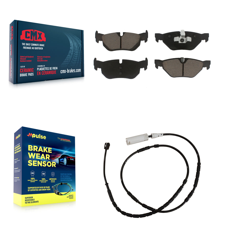 Rear Ceramic Disc Brake Pads And Wear Sensors Kit For BMW X1 KCW-100815