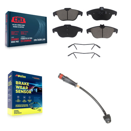 Rear Ceramic Disc Brake Pads And Wear Sensors Kit For 2011 Mercedes-Benz C63 AMG 6.3L KCW-100819