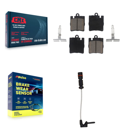 Rear Ceramic Disc Brake Pads And Wear Sensors Kit For Mercedes-Benz E320 CLK320 E430 KCW-100822