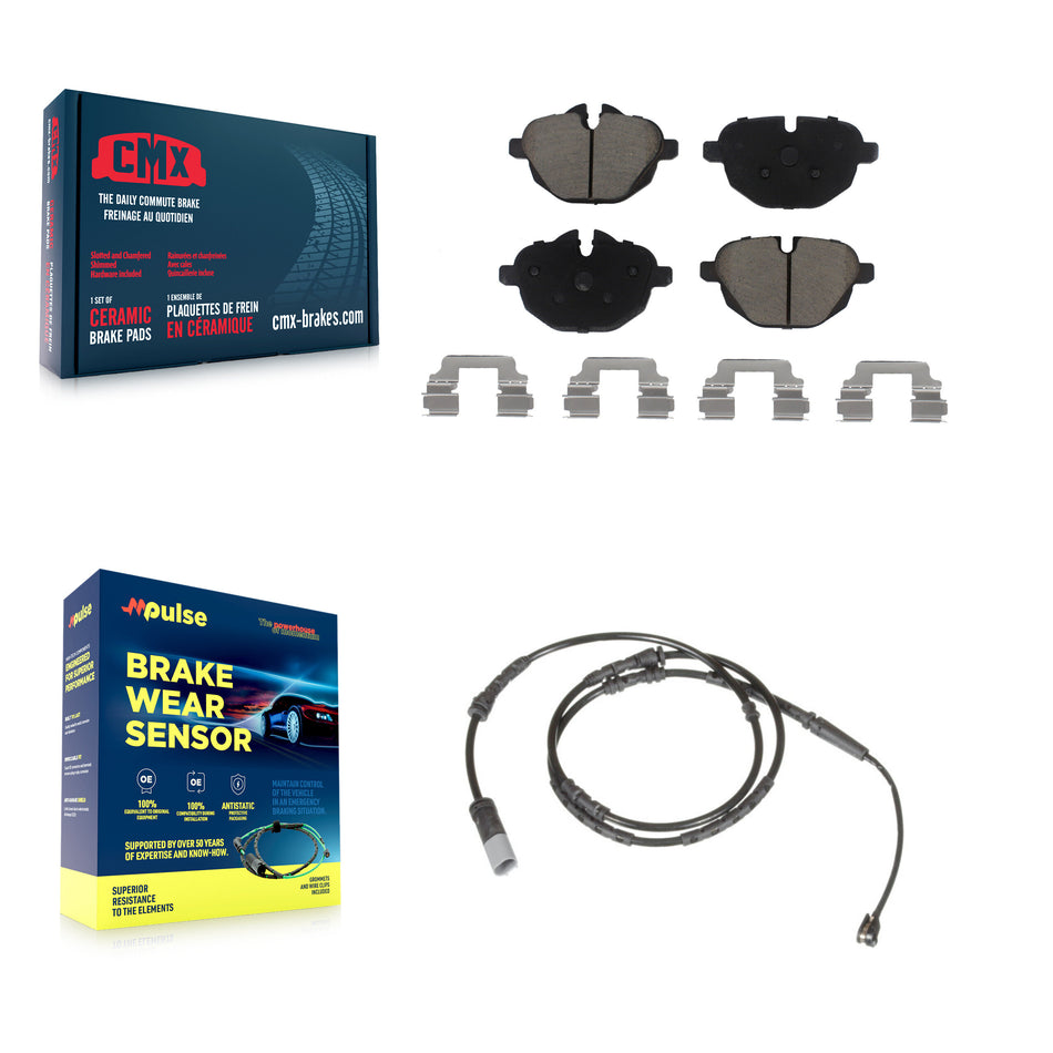 Rear Ceramic Disc Brake Pads And Wear Sensors Kit For BMW X3 X4 KCW-100825
