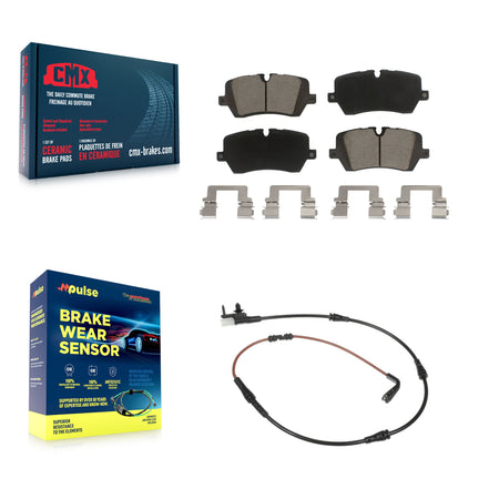 Rear Ceramic Disc Brake Pads And Wear Sensors Kit For Land Rover Range Sport Discovery KCW-100826