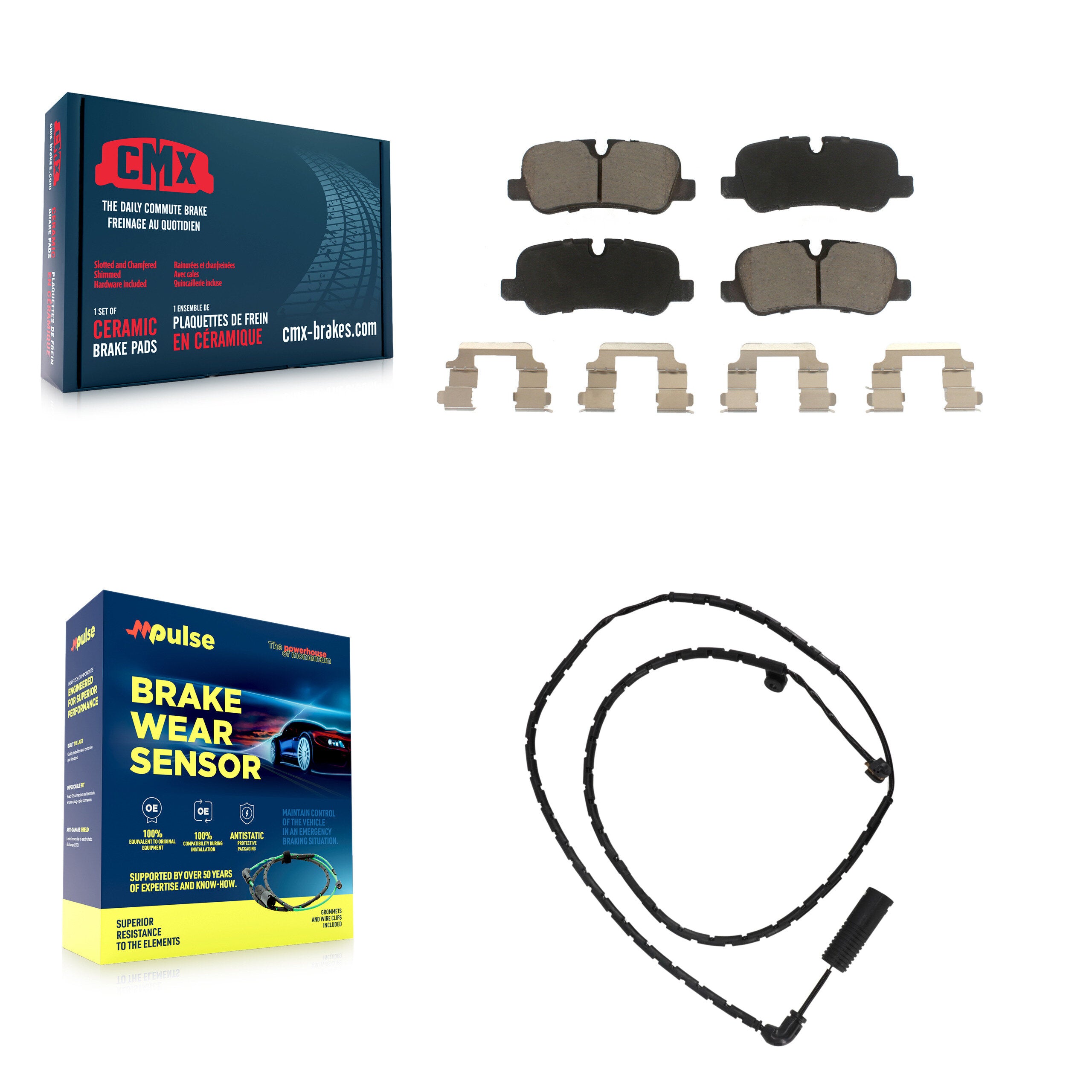 Rear Ceramic Brake Pad Wear Sensor Kit For Land Rover Range 5.0L with Naturally Aspirated KCW-100866