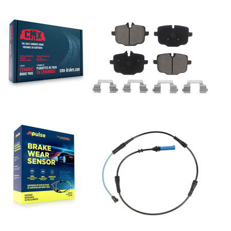 Rear Ceramic Brake Pad & Wear Sensor Kit For BMW 530i xDrive 540i 750i M550i X6 530e 540d KCW-100867