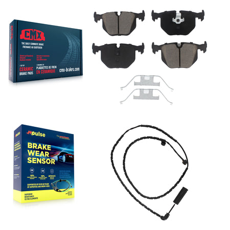 Rear Ceramic Disc Brake Pads And Wear Sensors Kit For Land Rover Range KCW-100869