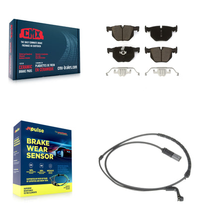 Rear Ceramic Disc Brake Pads And Wear Sensors Kit For BMW X5 X6 KCW-100871