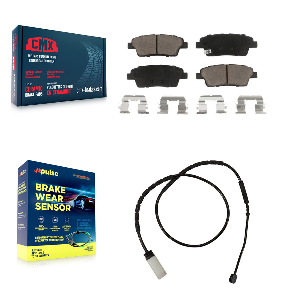 Rear Ceramic Disc Brake Pads And Wear Sensors Kit For Mini Cooper Countryman Paceman KCW-100882