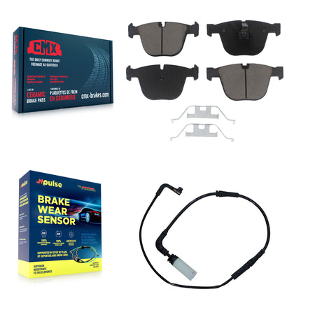 Rear Ceramic Disc Brake Pads And Wear Sensors Kit For BMW 650i 645Ci 550i M5 M6 545i 535i KCW-100885
