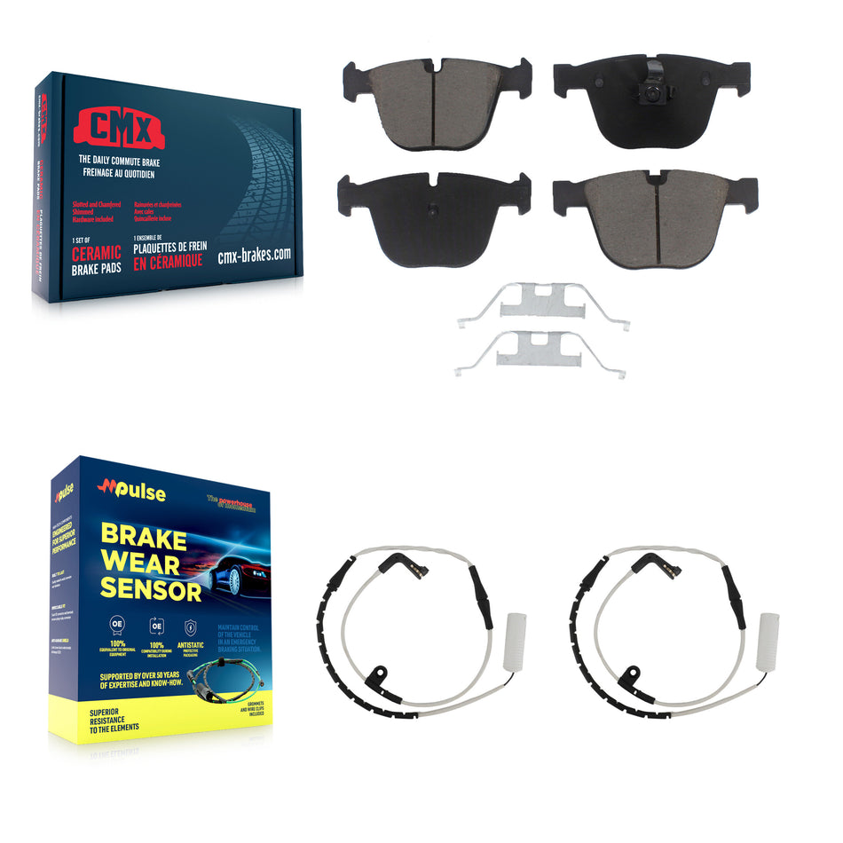 Rear Ceramic Brake Pad Wear Sensor Kit For BMW 750i 750Li 745i 745Li 760Li Alpina B7 760i KCW-100911