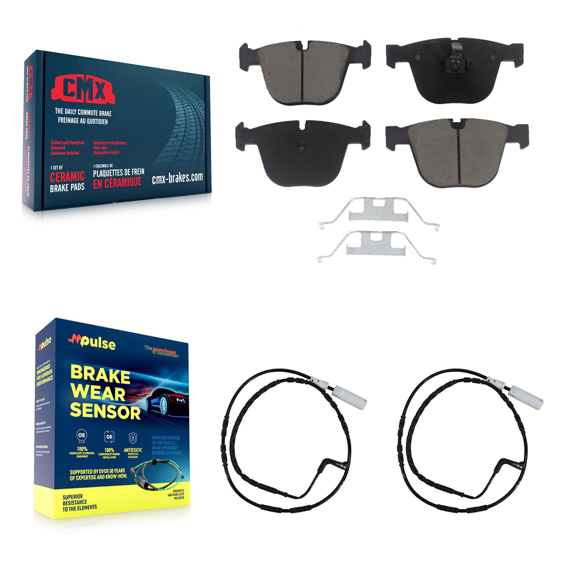 Rear Ceramic Disc Brake Pads And Wear Sensors Kit For BMW M3 1 Series M KCW-100916