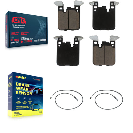 Rear Ceramic Brake Pads Wear Sensor Kit For BMW 328i xDrive 330i 320i 335i 428i 340i 230i KCW-100918