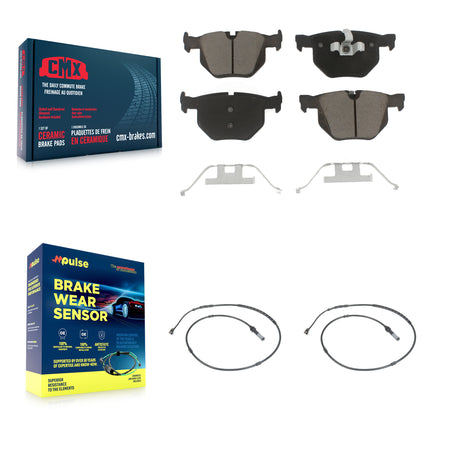 Rear Ceramic Disc Brake Pads And Wear Sensors Kit For BMW 335i xDrive KCW-100932