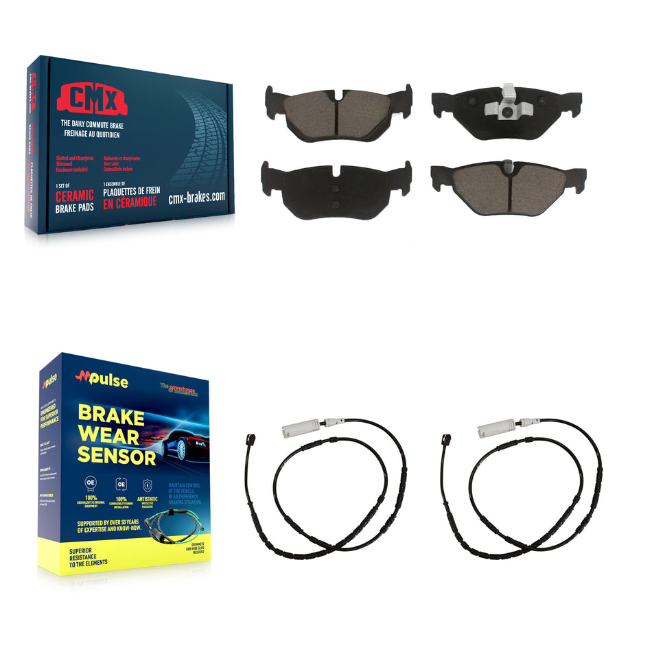 Rear Ceramic Disc Brake Pads And Wear Sensors Kit For BMW X1 KCW-100938