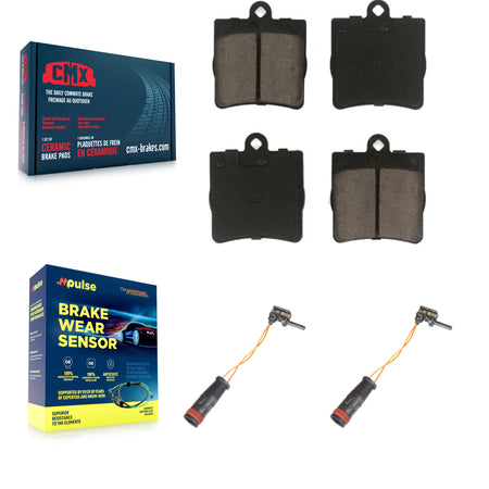 Rear Ceramic Disc Brake Pads And Wear Sensors Kit For Mercedes-Benz C230 C240 KCW-100973