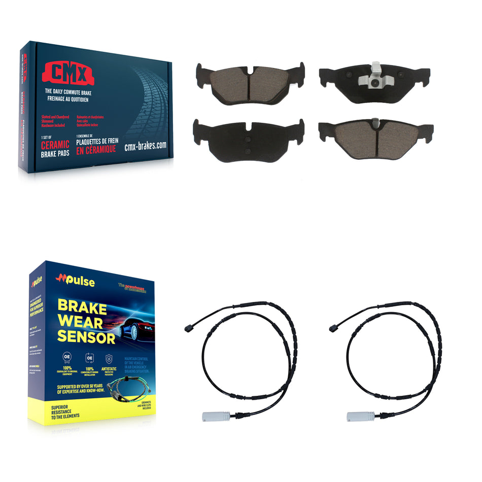 Rear Ceramic Disc Brake Pads And Wear Sensors Kit For BMW 328i xDrive 128i KCW-100985