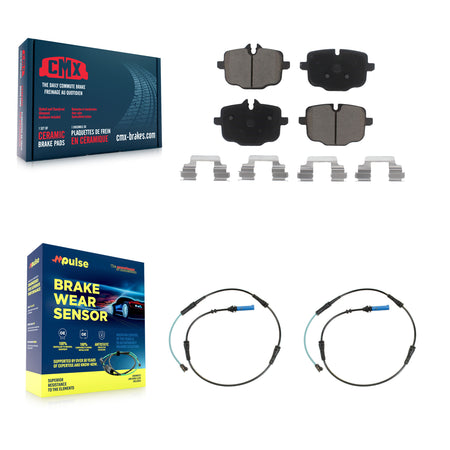 Rear Ceramic Brake Pad & Wear Sensor Kit For BMW 530i xDrive 540i 750i M550i X6 530e 540d KCW-100990