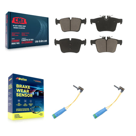 Rear Ceramic Disc Brake Pads And Wear Sensors Kit For Mercedes-Benz C300 C400 C350e KCW-100997