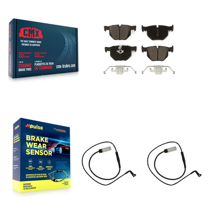Rear Ceramic Brake Pads & Wear Sensor Kit For BMW 530xi 535i xDrive 535xi Wagon with 3.0L KCW-101000