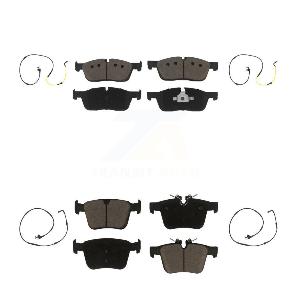 Front Rear Ceramic Brake Pad And Wear Sensor Kit For Jaguar F-Pace Land Rover Range Velar KCW-101024
