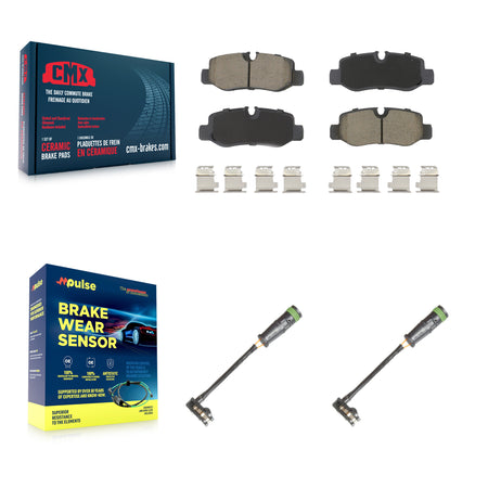 Rear Ceramic Disc Brake Pads And Wear Sensors Kit For Mercedes-Benz Metris 2.0L KCW-101065