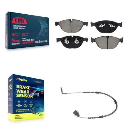 Front Ceramic Brake Pad & Wear Sensor Kit For Jaguar XF XJ XKR XFR F-Type XKR-S XFR-S XJR KCW-101206