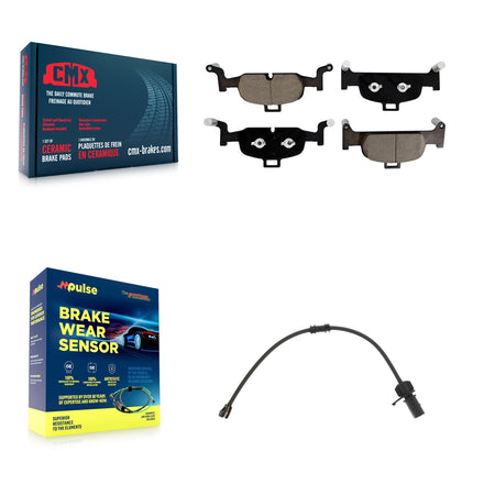 Front Ceramic Brake Pad And Wear Sensor Kit For 2020 Audi Q5 2.0L Without Brembo Calipers KCW-101220