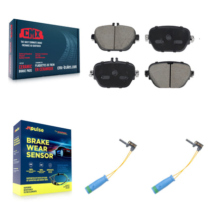 Rear Ceramic Brake Pads & Wear Sensor Kit For Mercedes-Benz E450 E400 E53 AMG E63 S CLS53 KCW-101242