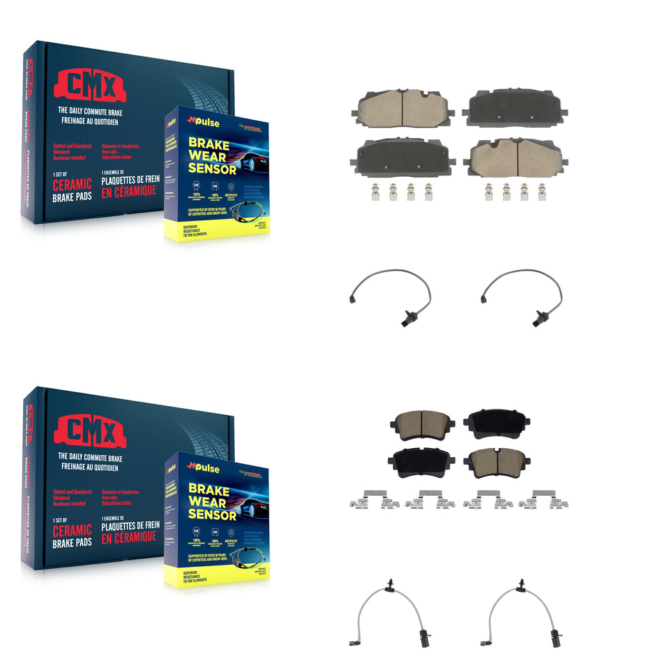 Front Rear Ceramic Brake Pad Wear Sensor Kit For Audi SQ5 Sportback A6 Quattro Q5 PHEV A7 KCW-101327
