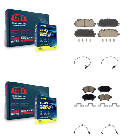 Front Rear Ceramic Disc Brake Pad Wear Sensor Kit For Audi S5 S4 Sportback Made in Europe KCW-101337
